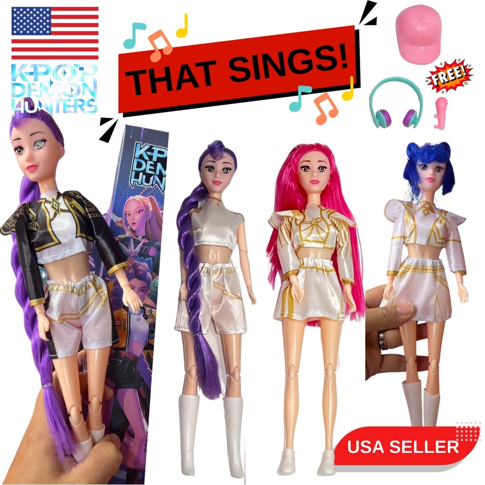 KPOP Demon Hunters Singing Doll 12” Blind Box New